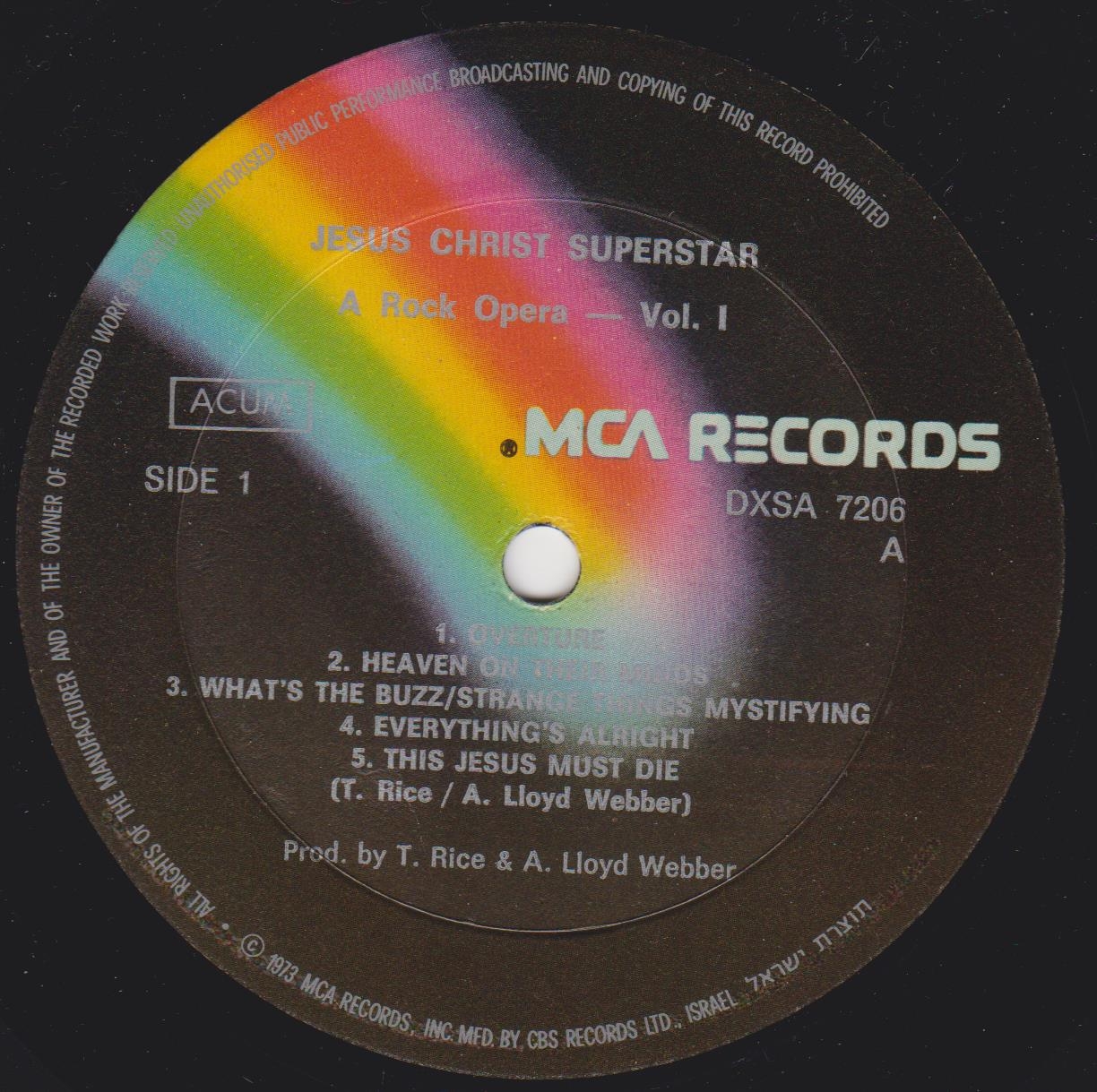 Jesus Christ - Superstar / Иисус Христос – Суперзвезда (2 LP-Rip) » KpNemo