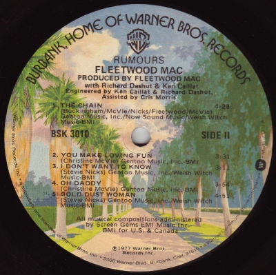 Fleetwood Mac - "Rumours" - (1977) [LP]