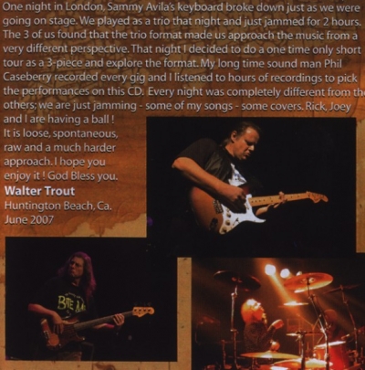 Walter Trout Power Trio – Hardcore – 2007