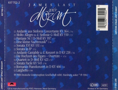 James Last – Spielt Mozart (1988)