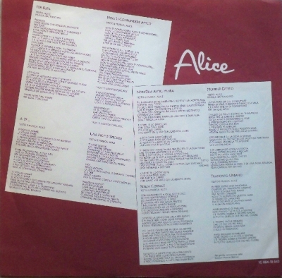 Alice ‎– Per Elisa (1981) (Vinyl LP - Rip)