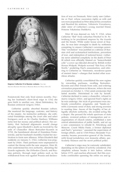 Encyclopedia of Russian History (4 volumes)