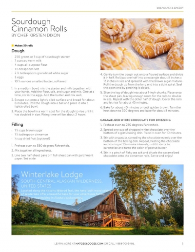 National Geographic Unique Lodges of the World. Recipes