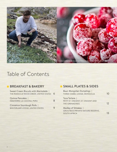 National Geographic Unique Lodges of the World. Recipes