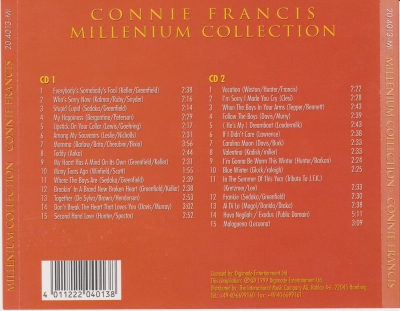 Connie Francis ‎– Millenium Collection (1999) [2 CD]