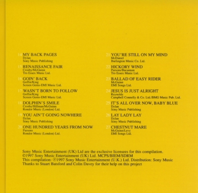 The Byrds ‎– The Very Best Of The Byrds (1997) (CD - Rip)