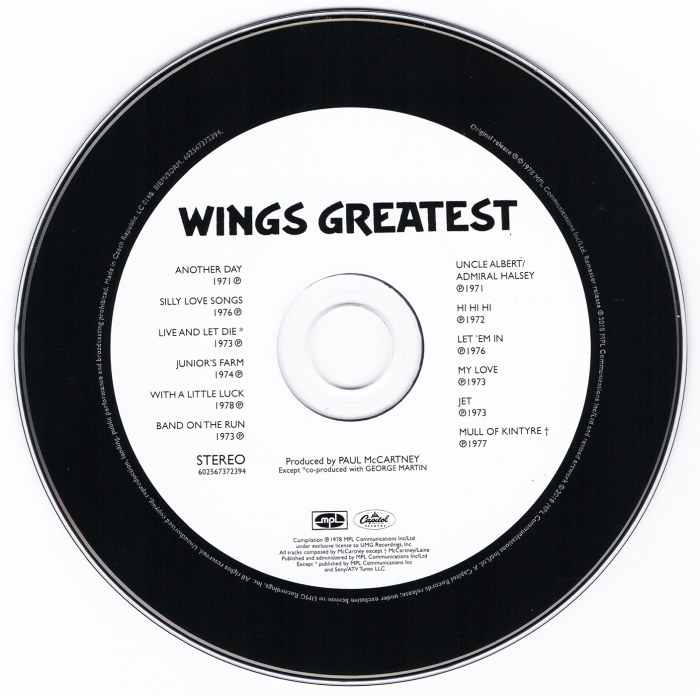 Paul McCartney & Wings - Wings Greatest (1978) [2018]