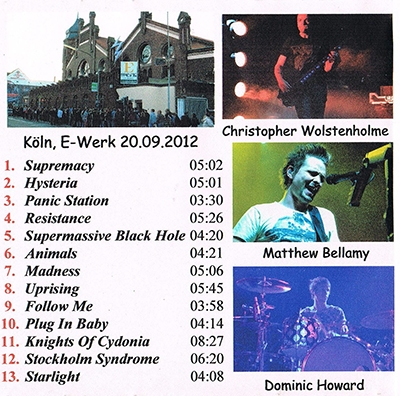 Muse - 2012-09-12 -  E-Werk, Cologne