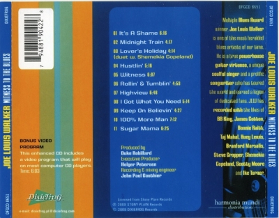 Joe Louis Walker - Witness To The Blues (2008) [2 издания]