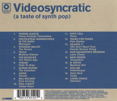 Various Artists - Videosyncratic: A Taste Of Synth Pop (2018)