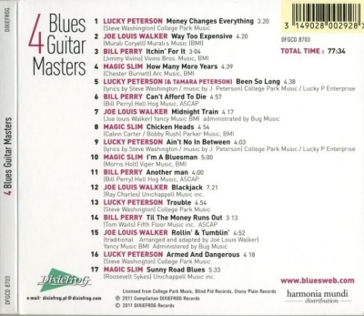 Lucky Peterson, Joe Louis Walker, Bill Perry, Magic Slim - 4 Blues Guitar Masters (2011)