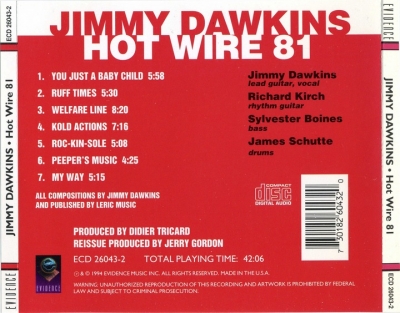 Jimmy Dawkins - Hot Wire 81 (1981)
